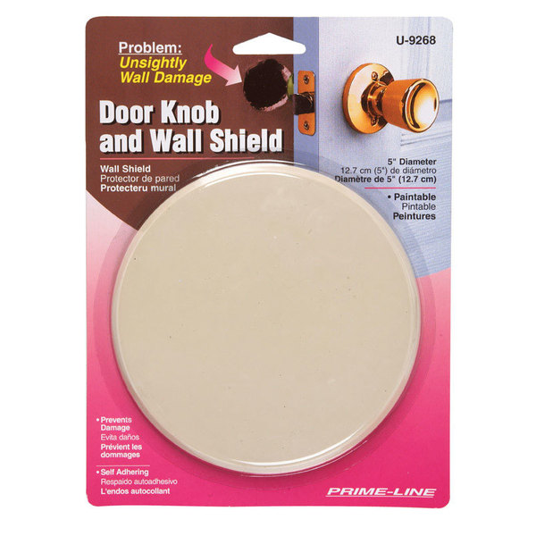 Prime-Line SHIELD DOOR&KNOB 5""IVORY U9268